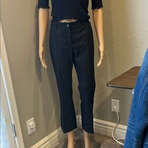 Akris Punto Black Cropped Denim Pants 6